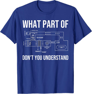 Funny HVAC Design Dad HVAC Installer Engineers Tech T-Shirt - T-Shirt | Royal