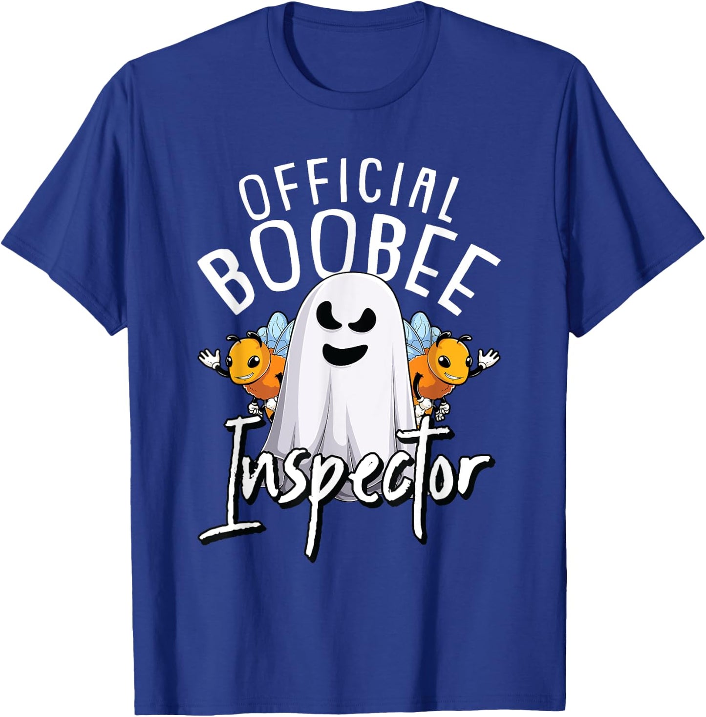 Boo-Bee Inspector Lazy DIY Halloween Costume Funny Ghost T-Shirt - T-Shirt | Royal