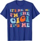 Mother's Day It's Me Hi I'm The Gigi Funny Grandma Groovy T-Shirt - T-Shirt | Royal