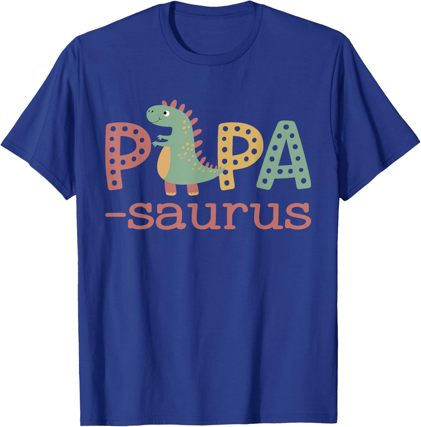 Papasaurus T Rex Dinosaur Papa Saurus Family Matching Retro T-Shirt - T-Shirt | Royal