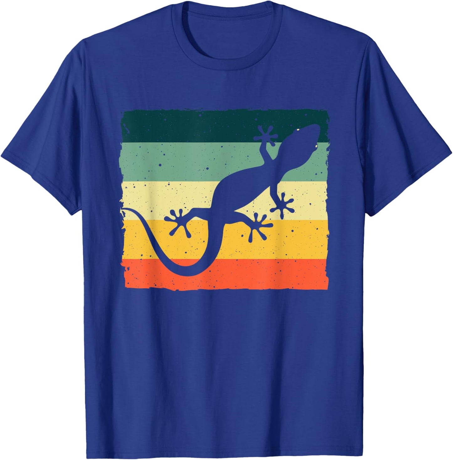 Cool Lizard Women Boy Vintage Crested Leopard Gecko T-Shirt - T-Shirt | Royal