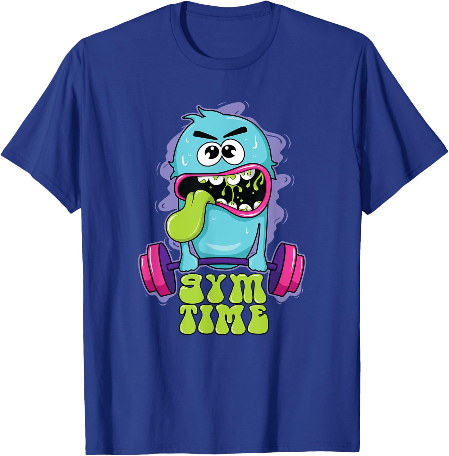 Funny Cute Fitness Gym Workout Sport for Boys Girl Kids T-Shirt - T-Shirt | Royal
