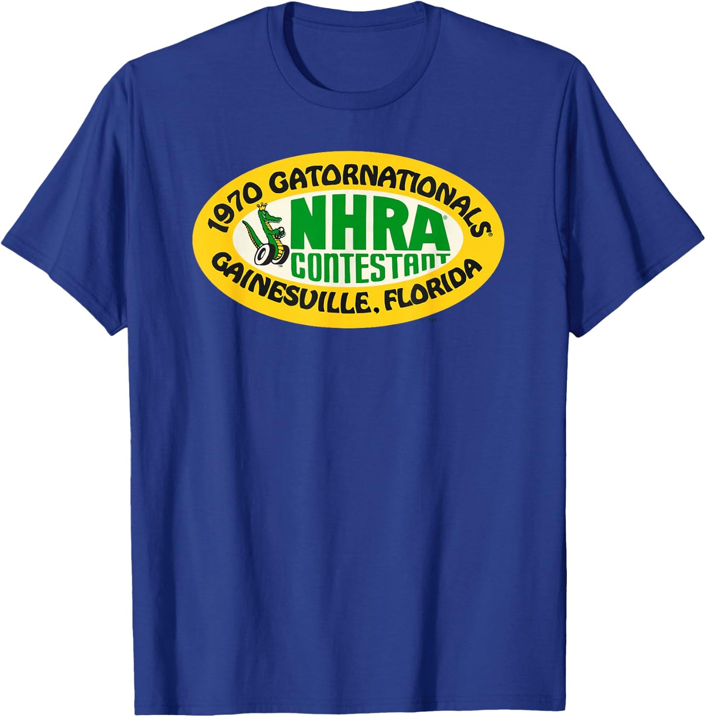 NHRA 1970 Gatornationals Contestant T-Shirt - T-Shirt | Royal