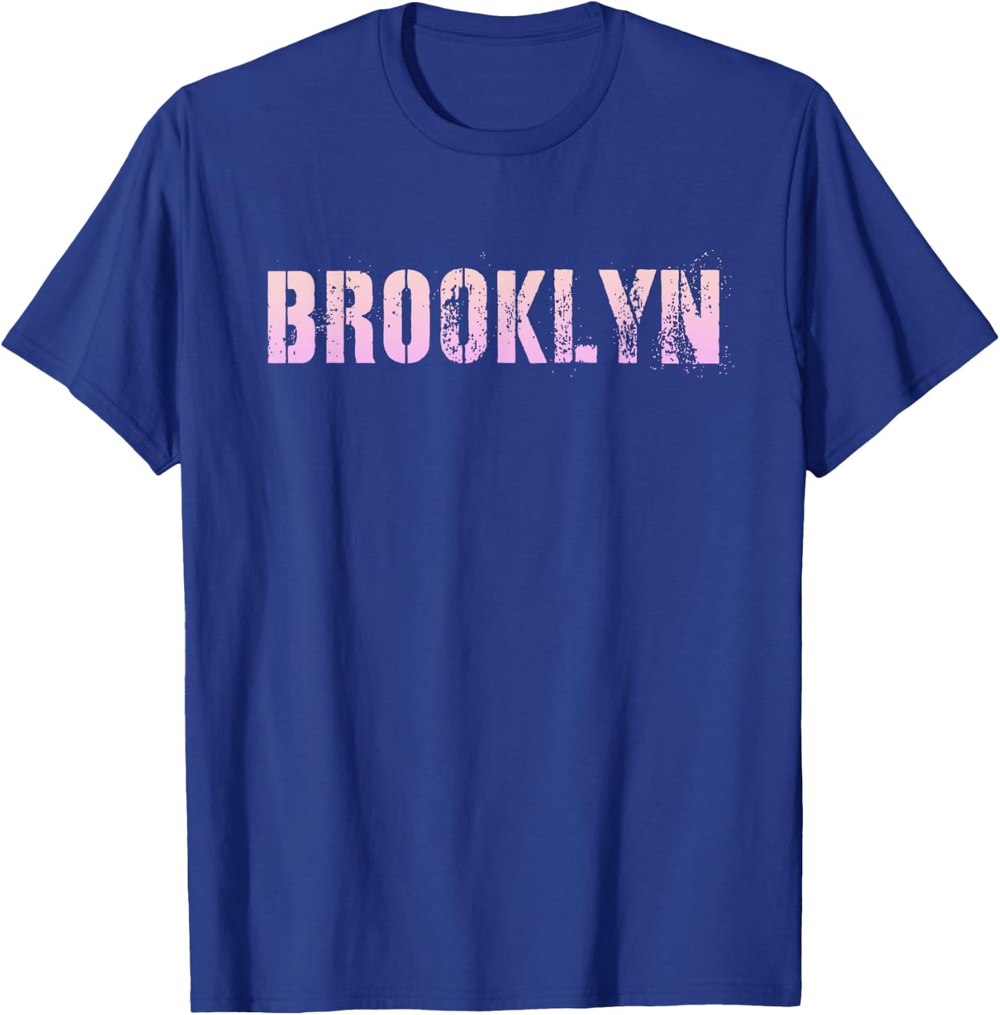 Vintage BROOKLYN Girls Name Grunge Pink Custom Birthday NYC T-Shirt - T-Shirt | Royal
