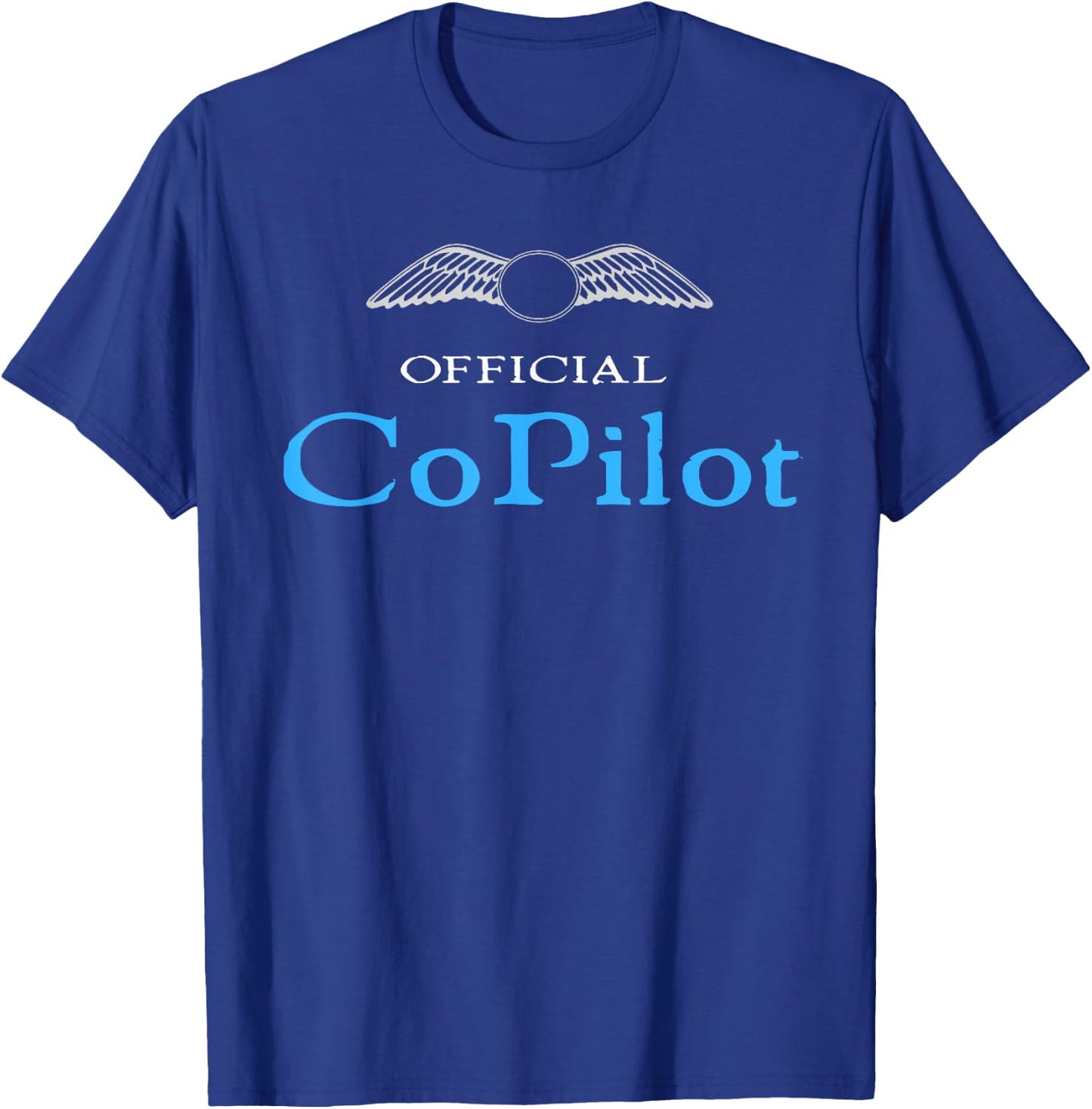 Official CoPilot Fun Kid's Aviation Flying Family T-Shirt - T-Shirt | Royal