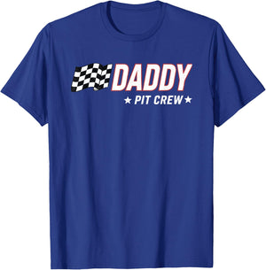 Daddy Pit Crew Race Car T-Shirt - T-Shirt | Royal