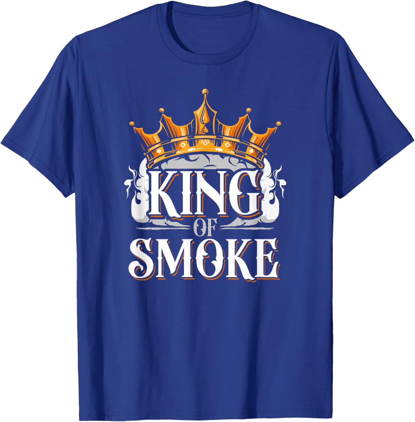Cigar Smoking Vintage King Of Smoke T-Shirt - T-Shirt | Royal