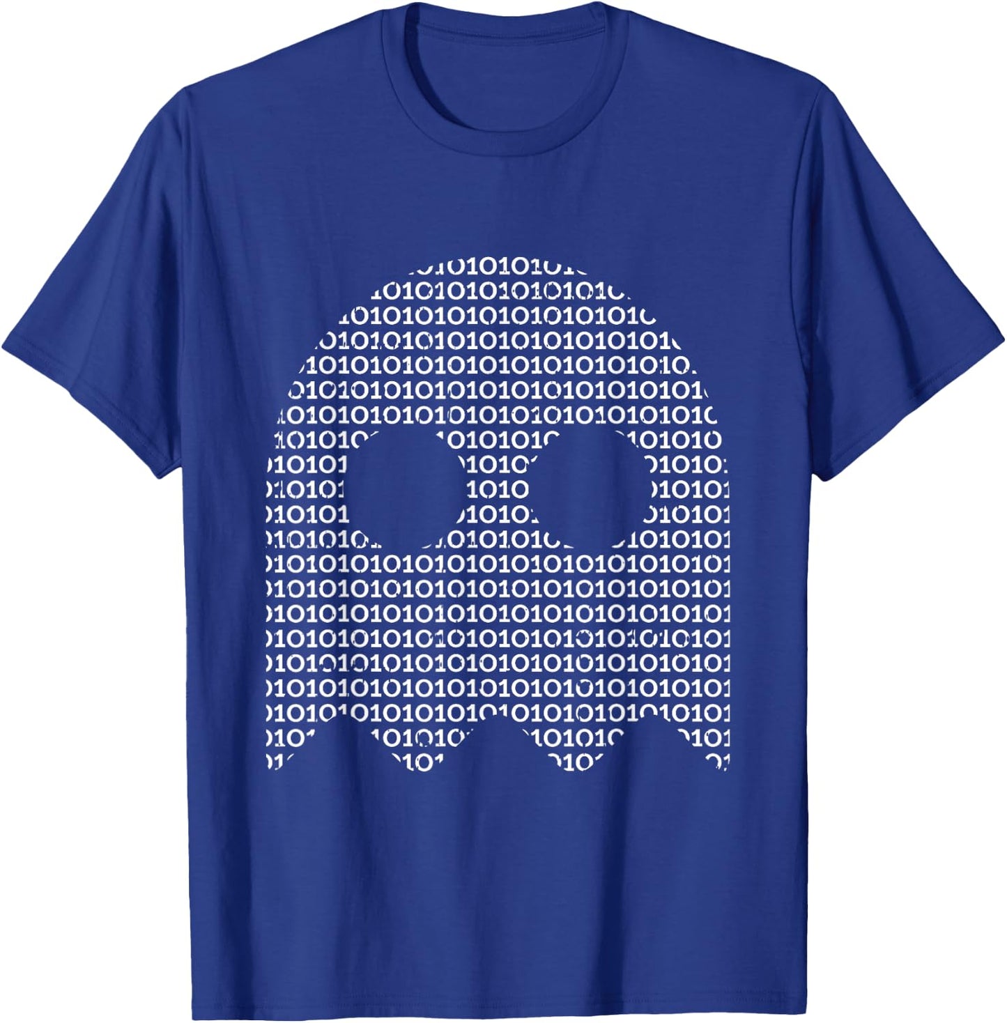 Halloween Ghost Funny Binary Code Coding Coder Programmer T-Shirt - T-Shirt | Royal