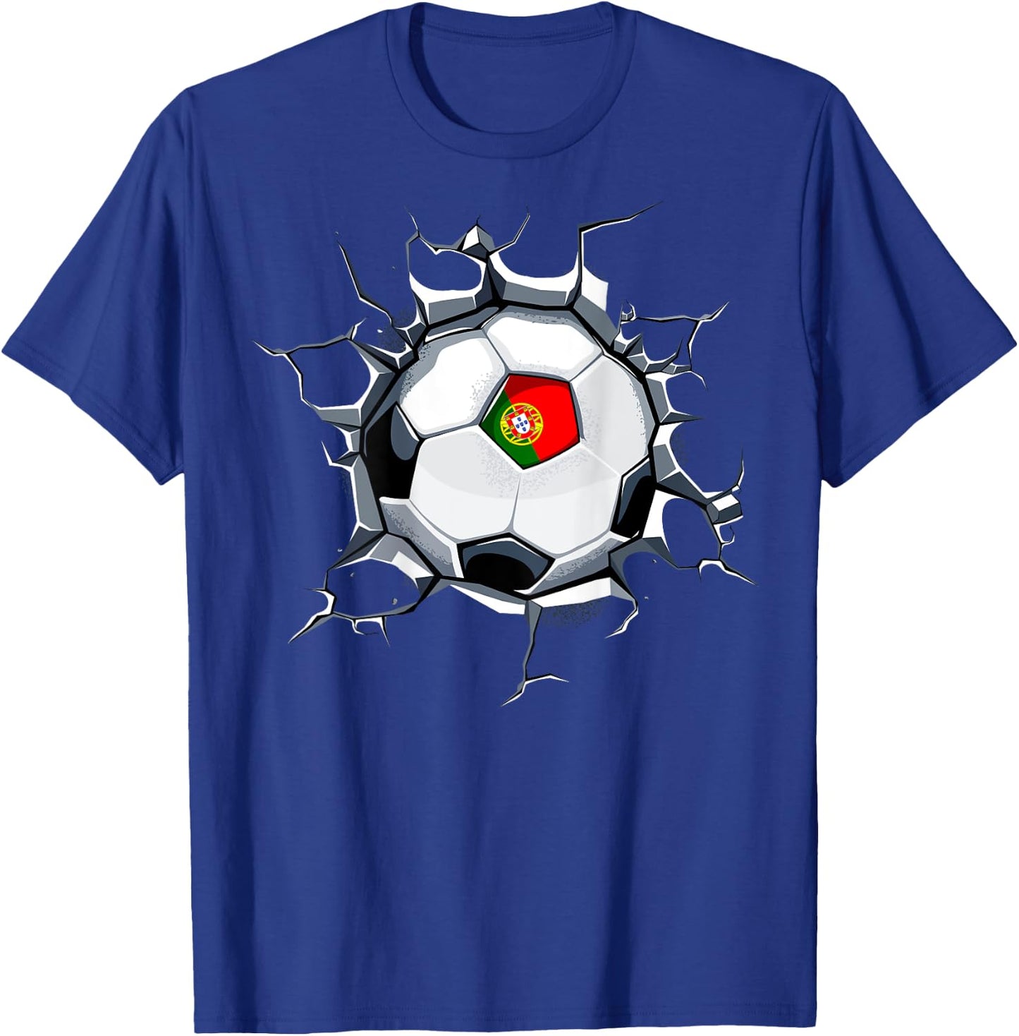 Portugal Soccer Fans Jersey Proud Portuguese Football Lovers T-Shirt - T-Shirt | Royal