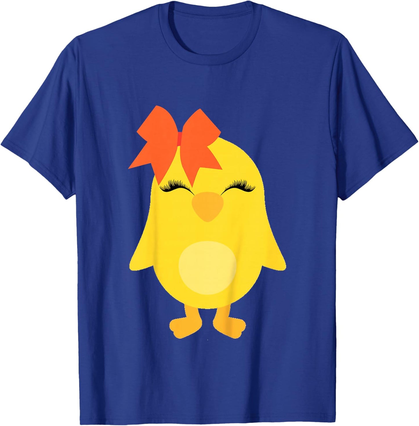 Chick with Bow for Girls Easter Toddler Baby Chicken T-Shirt - T-Shirt | Royal