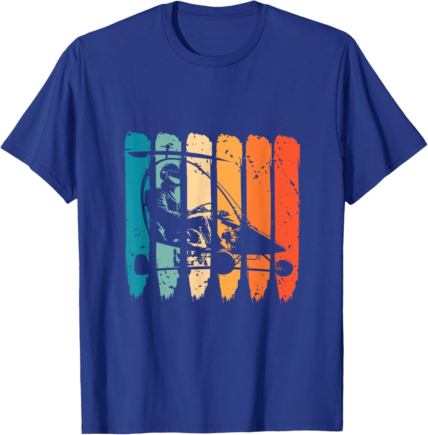 Gyrocopter Retro Vintage Gyrocopter Pilot Gyroplane Autogyro T-Shirt - T-Shirt | Royal