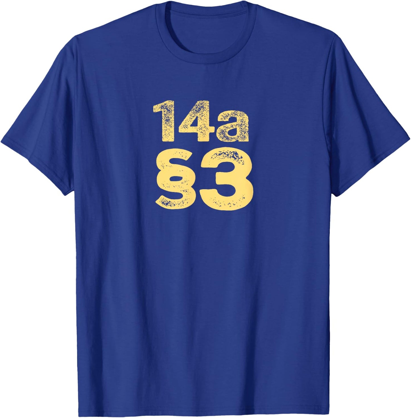 14th Amendment Section 3 of the Constitution 14a §3 Graphic T-Shirt - T-Shirt | Royal
