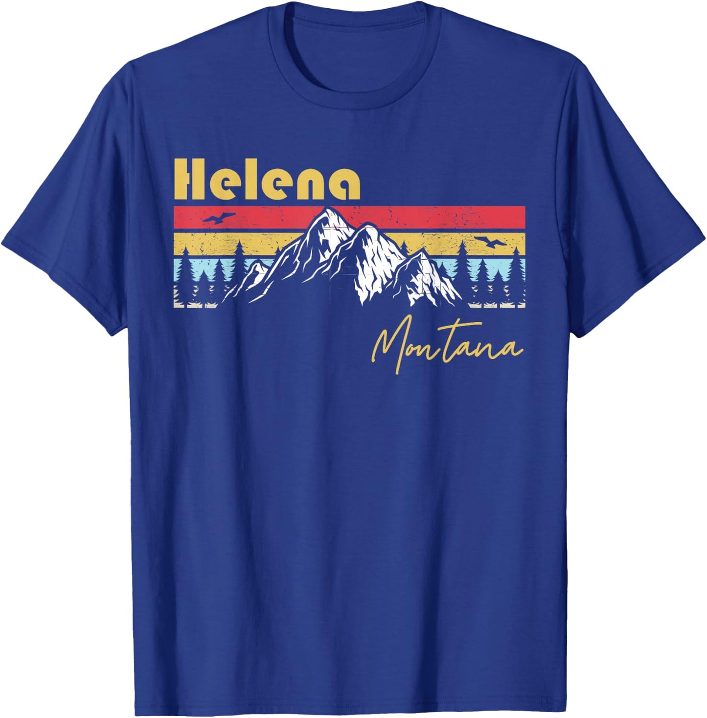 Helena Montana Roots Hometown Vintage Home State T-Shirt - T-Shirt | Royal