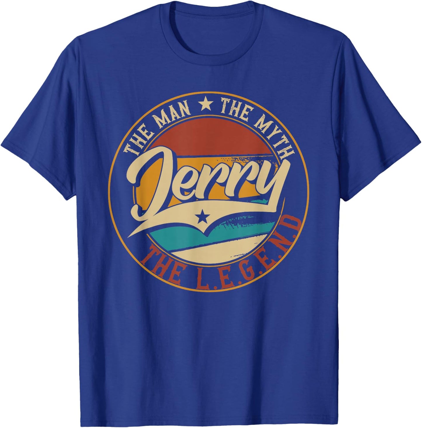 Jerry The man the myth the legend T-Shirt - T-Shirt | Royal