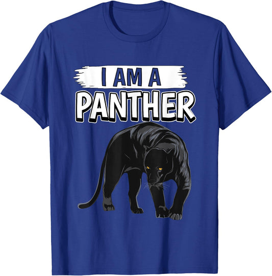 Panthers Quote Wildcat I Am A Panther T-Shirt - T-Shirt | Royal