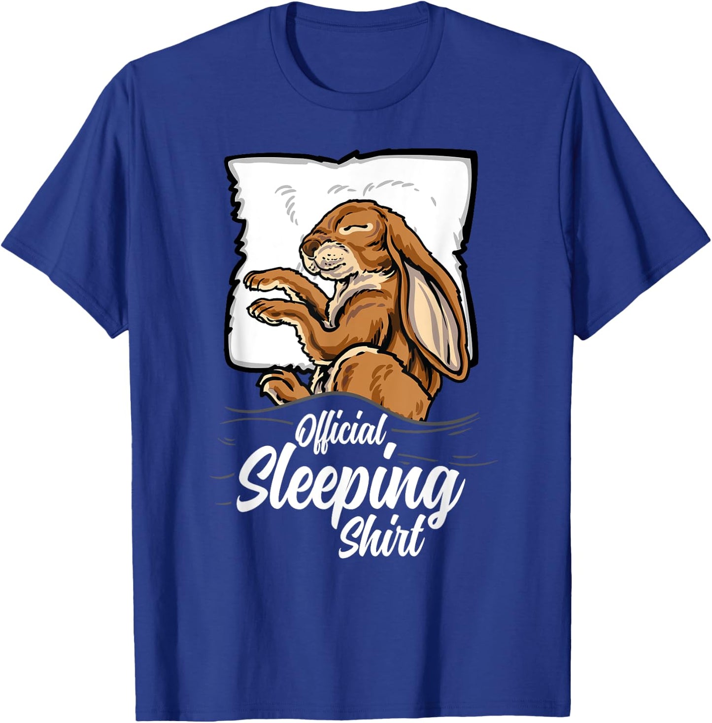 official sleeping Shirt cute Rabbit bunny sleep nightgown T-Shirt - T-Shirt | Royal