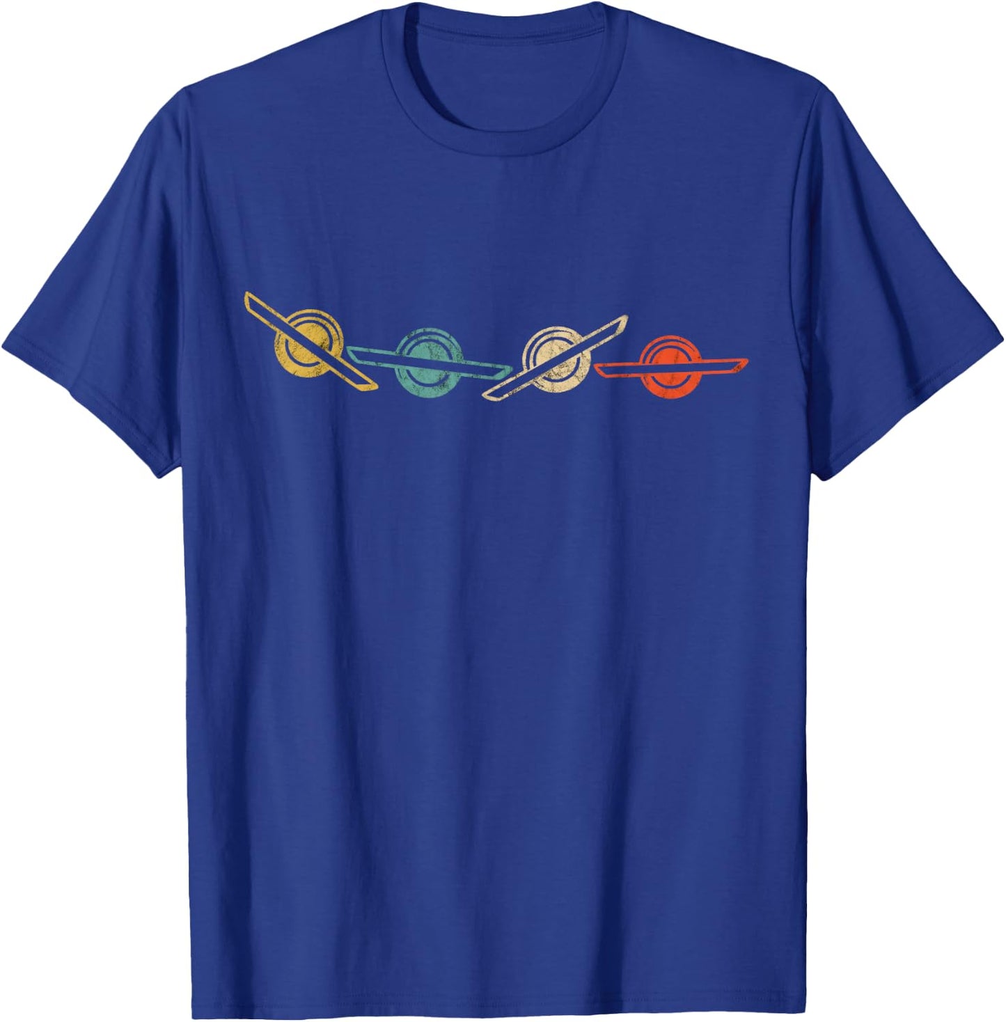 Retro Vintage Onewheel Float Electric Skateboard One Wheel T-Shirt - T-Shirt | Royal