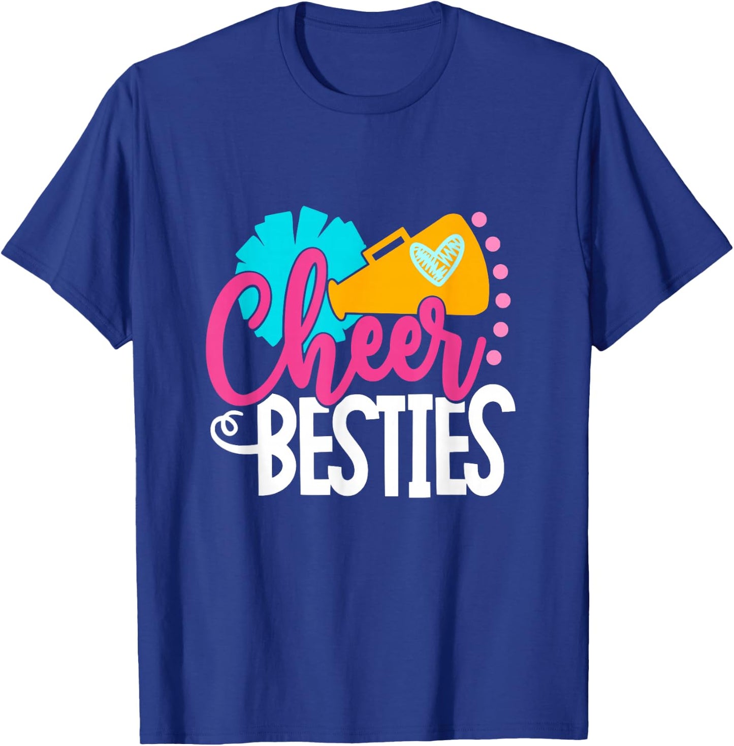 Cheer Besties - Cheerleading Costume Gift T-Shirt - T-Shirt | Royal