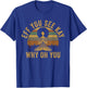 Vintage EFF You See Kay Why Oh You Yoga Afro Girl Women T-Shirt - T-Shirt | Royal