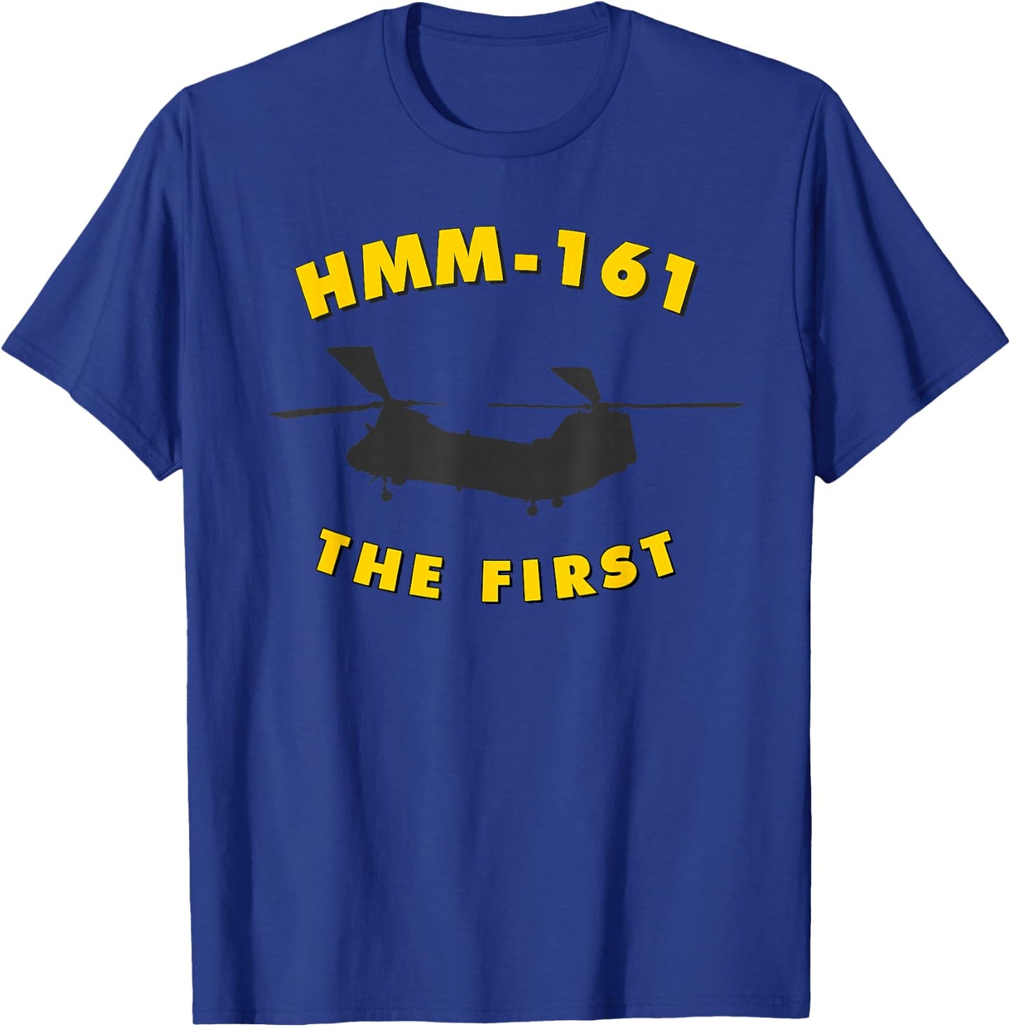 HMM-161 The First Helicopter Squadron T-Shirt - T-Shirt | Royal