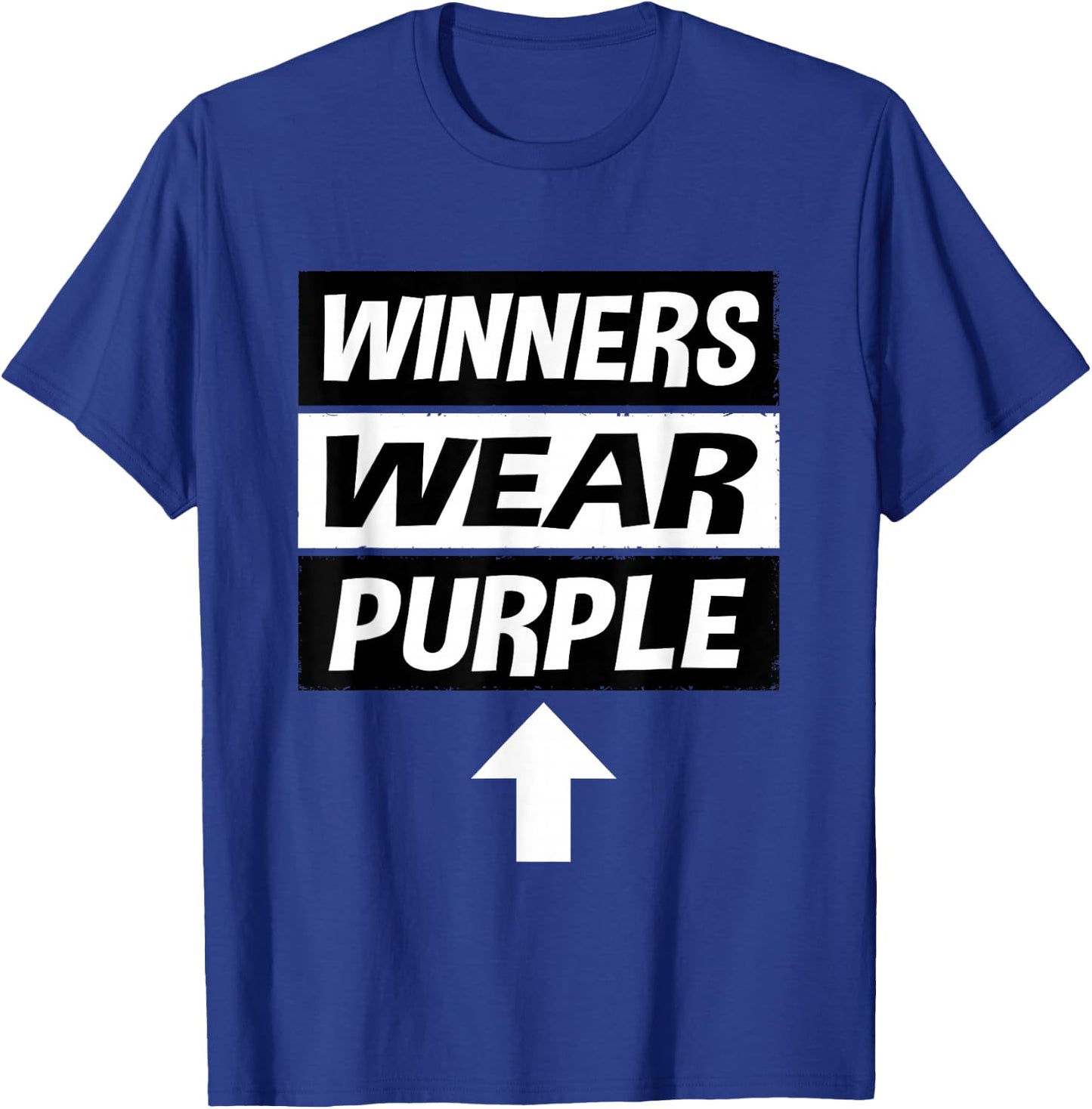 Retro Winners Wear Purple Team Spirit Week Shirt Game T-Shirt - T-Shirt | Royal