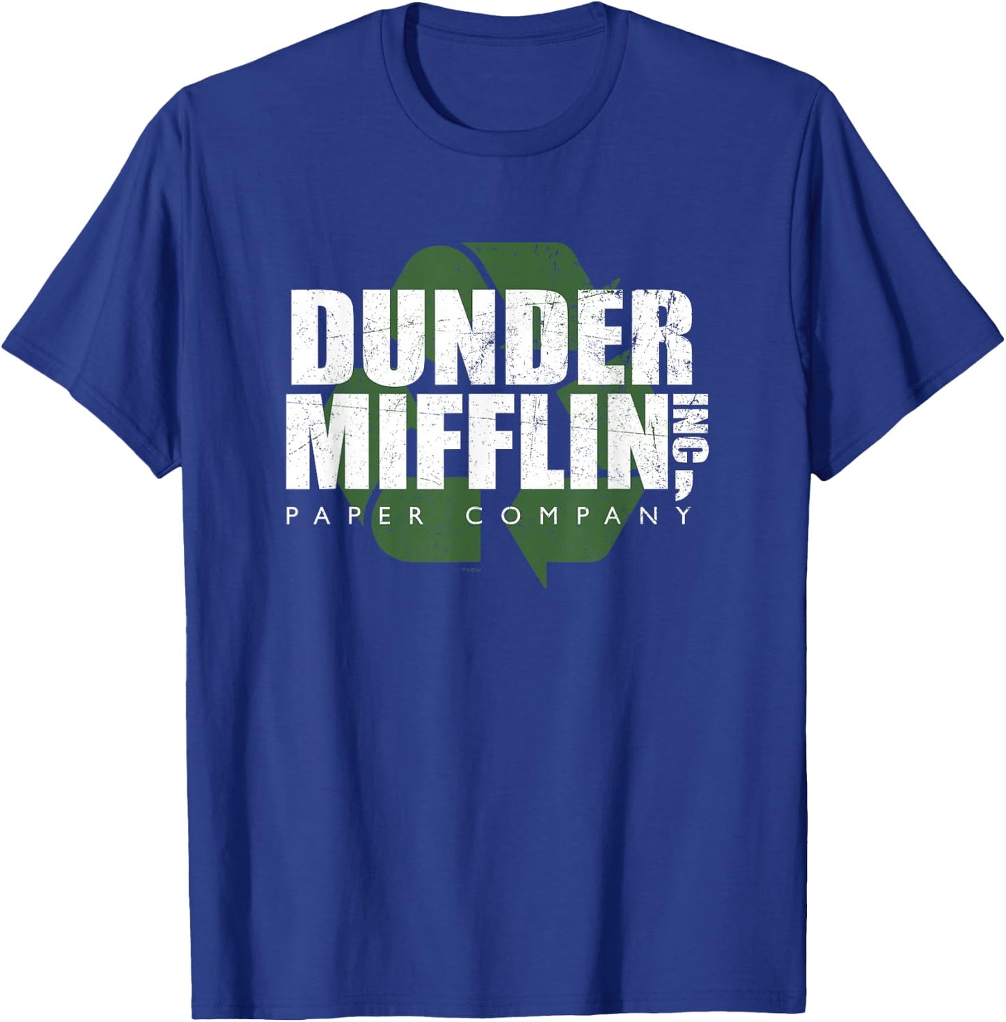 The Office Dunder Mifflin Recycle T-Shirt - T-Shirt | Royal