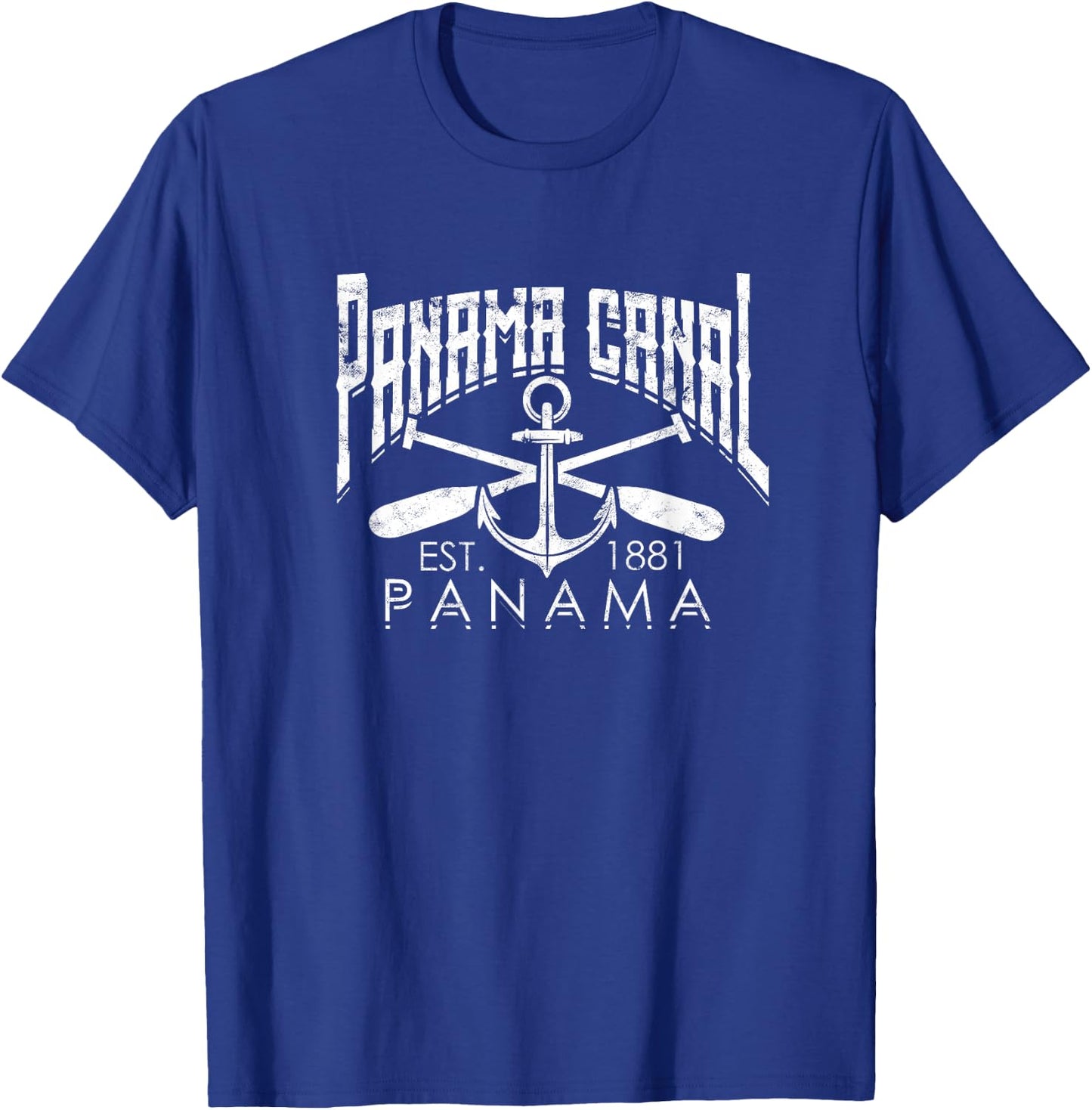 Panama canal - Central America Pacific Ocean Traveling Beach Men Women T-Shirt - T-Shirt | Royal