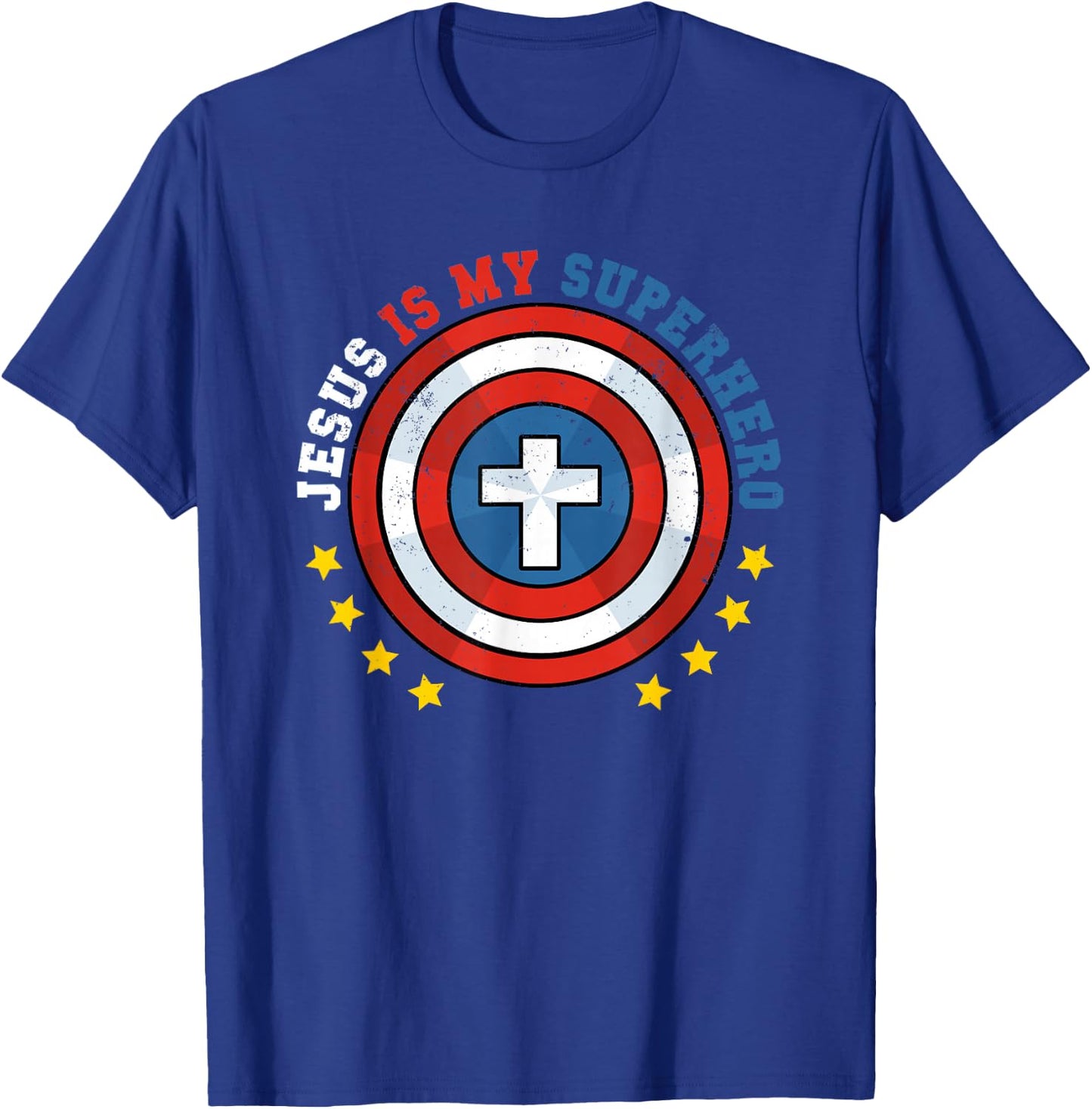 Jesus Is My Superhero Luke 19:10 He Came To Save The Lost T-Shirt - T-Shirt | Royal