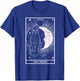 Crescent Moon Cat - Tarot Card Reading Fortune Telling Men Women T-Shirt - T-Shirt | Royal
