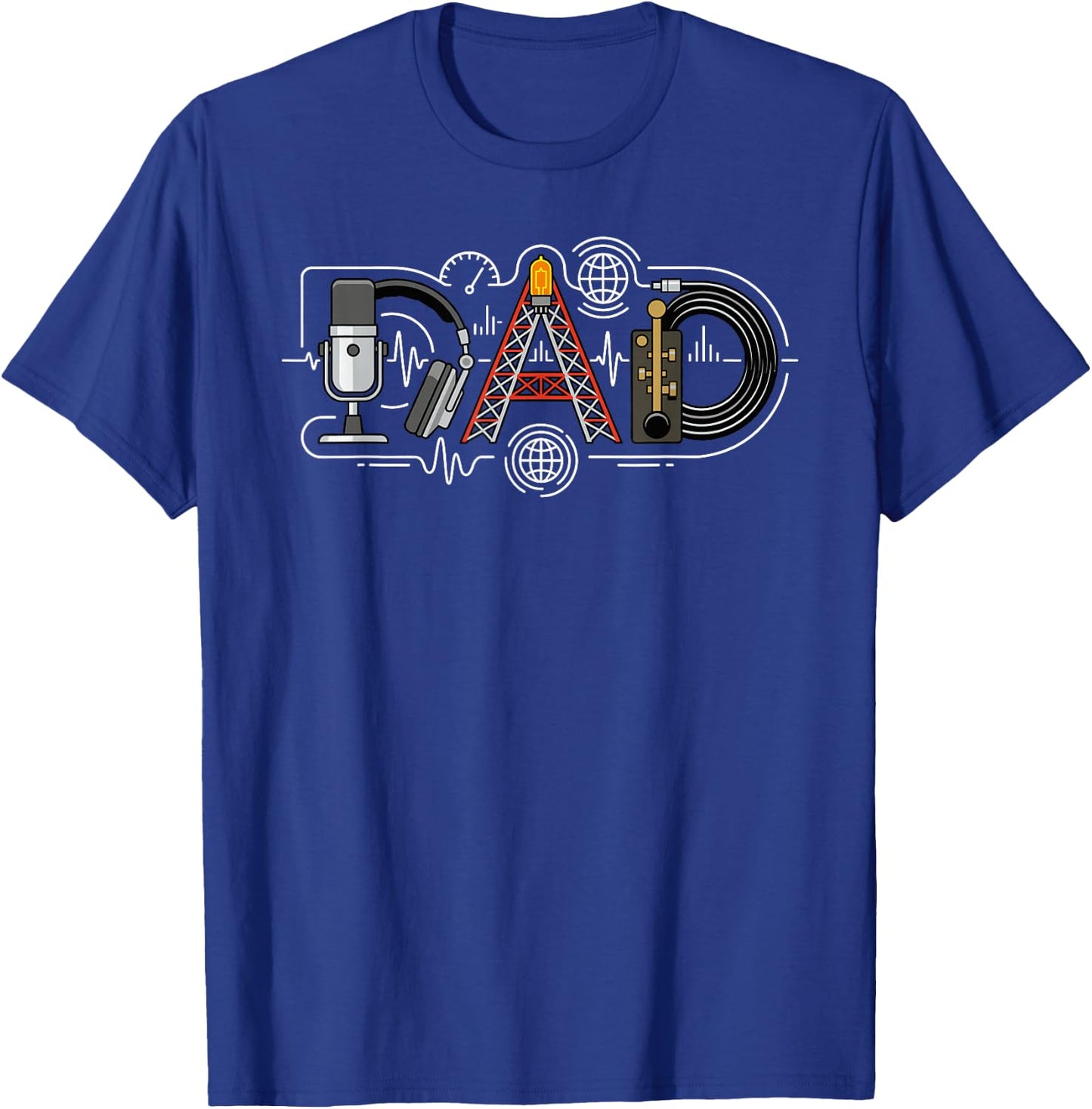 Ham Radio Dad Amateur Radio Father Father's Day Birthday T-Shirt - T-Shirt | Royal