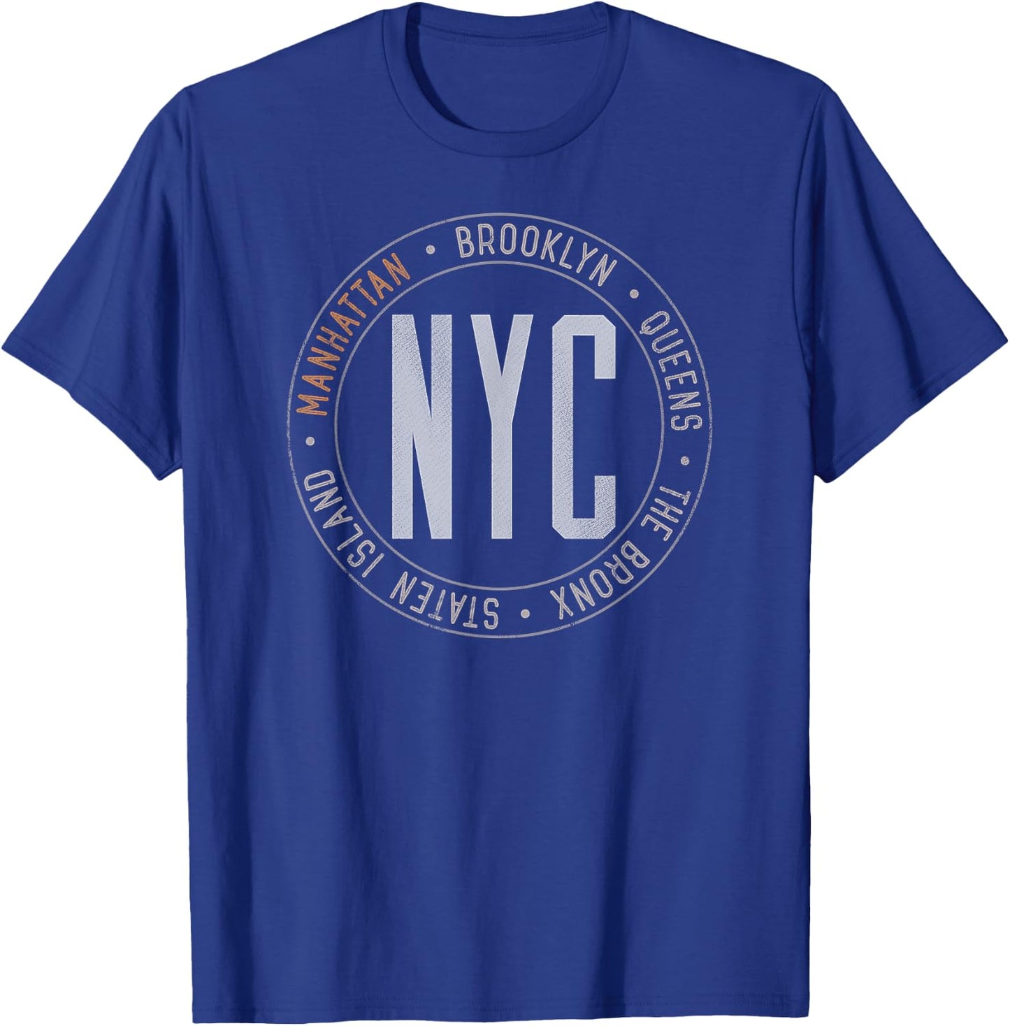 MANHATTAN New York Boroughs Five Boroughs NYC Manhattanites T-Shirt - T-Shirt | Royal