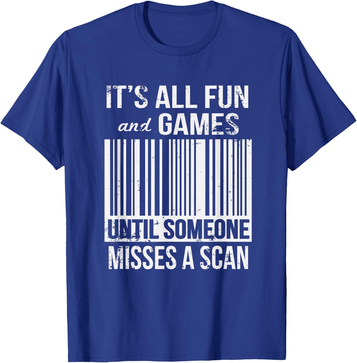 Funny Misses A Scan Postal Worker T-Shirt - T-Shirt | Royal