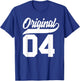 22nd Birthday Gift Boys Girls Original Vintage Born 2004 T-Shirt - T-Shirt | Royal