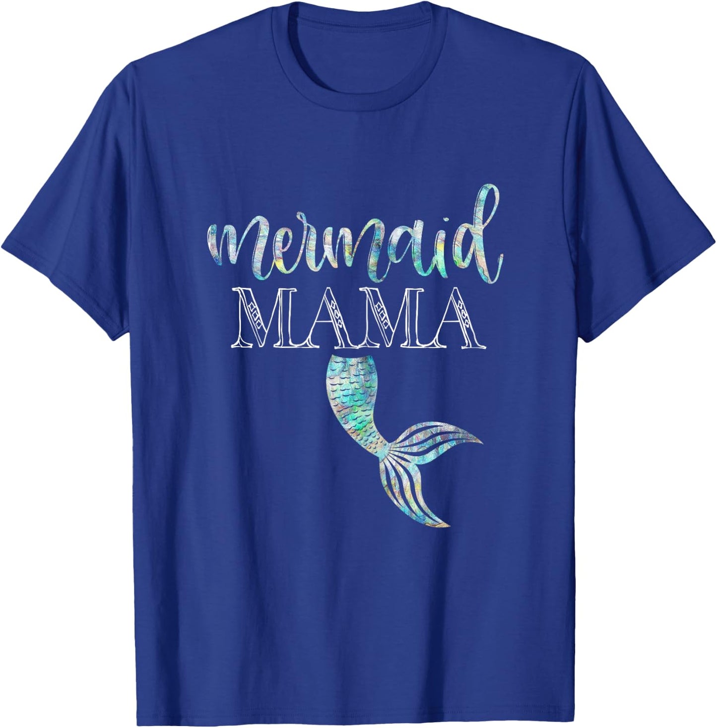 Mermaid Mama Shirt Daughter Girl Birthday Party Family T-Shirt - T-Shirt | Royal