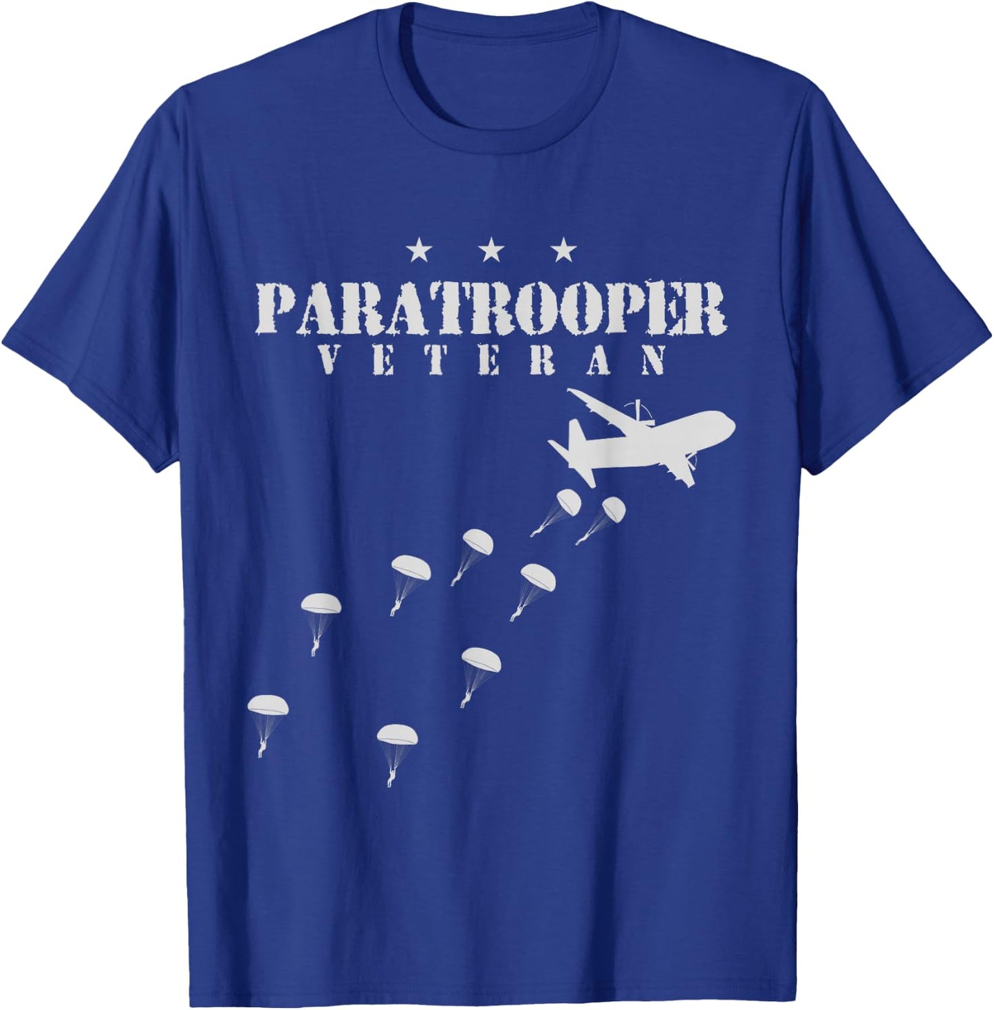Airborne Paratrooper Veteran Infantry Division T-Shirt - T-Shirt | Royal