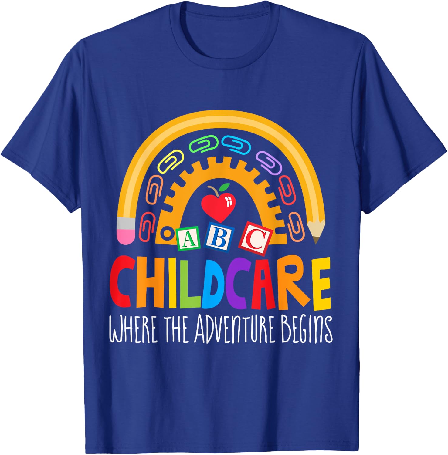 Childcare Director Daycare Crew School Provider Teacher T-Shirt - T-Shirt | Royal