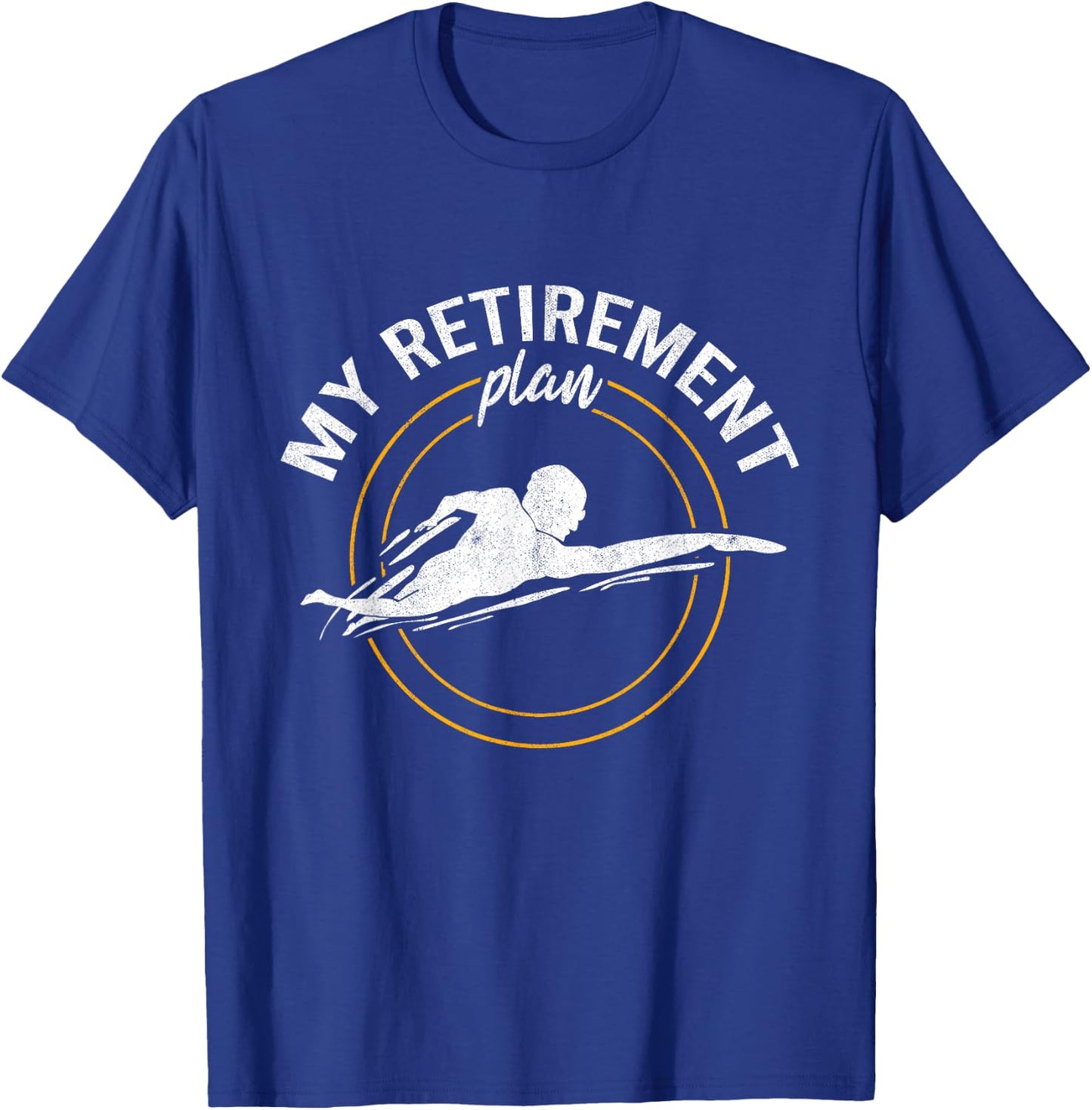 My Retirement Plan Swim Athlete Swimming Grandpa Swimmer T-Shirt - T-Shirt | Royal