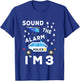 Sound the Alarm I'm 3 Police 3rd Birthday T-Shirt - T-Shirt | Royal