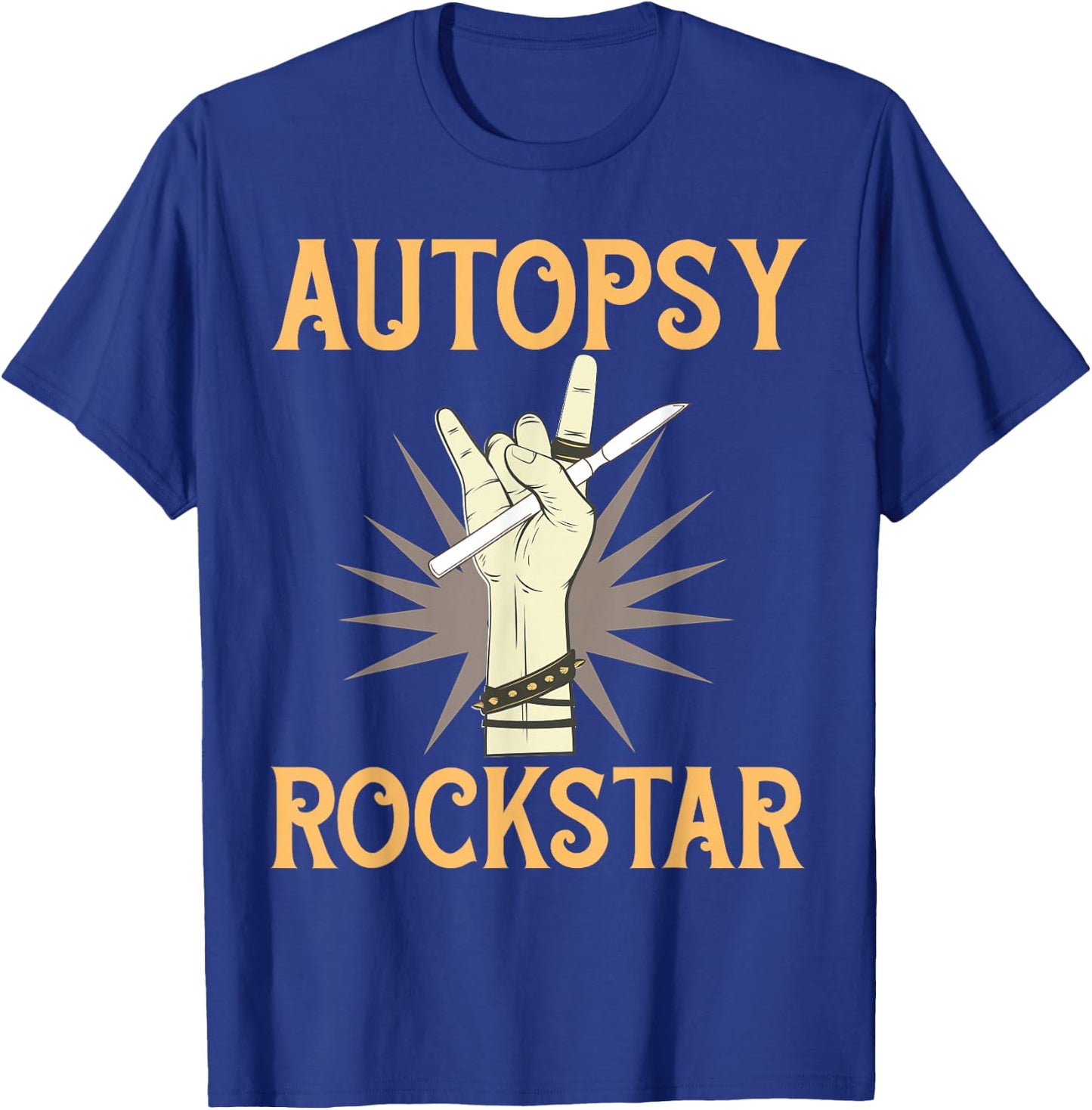 Funny Forensic Scientist Science Autopsy Rockstar T-Shirt - T-Shirt | Royal