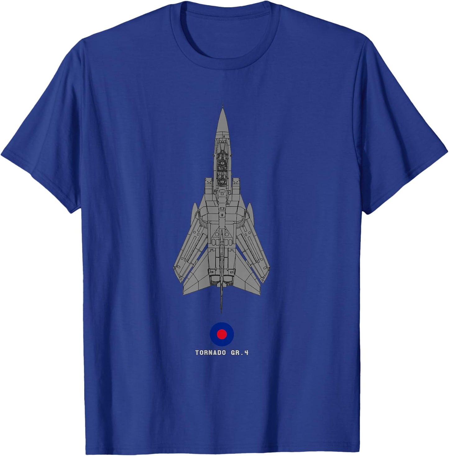 Tornado GR.4 RAF Jet Military Airplane Tech Drawing T-Shirt - T-Shirt | Royal
