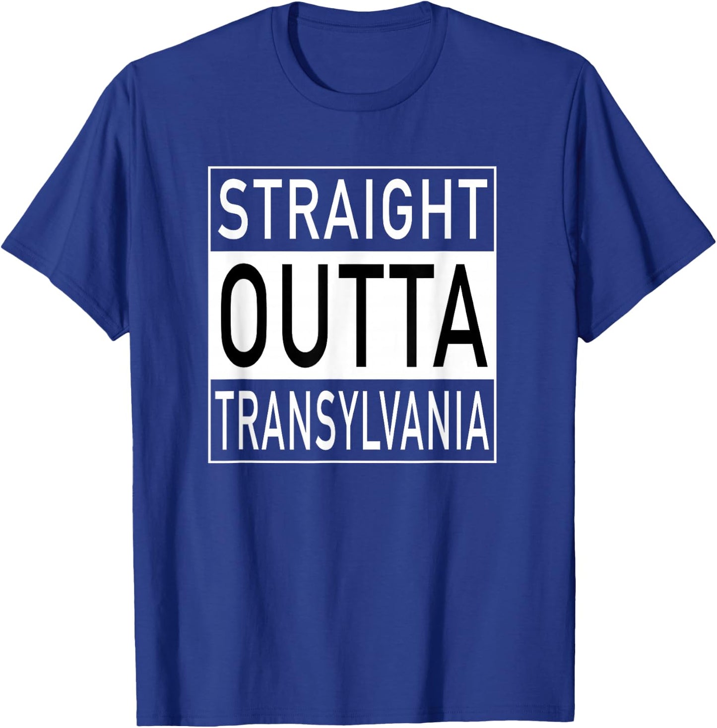 Straight Outta Transylvania - Funny Romanian T-Shirt - T-Shirt | Royal