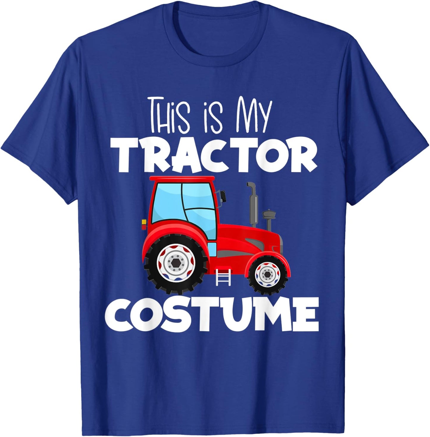 This Is My Red Farm Tractor Costume Halloween T-Shirt - T-Shirt | Royal