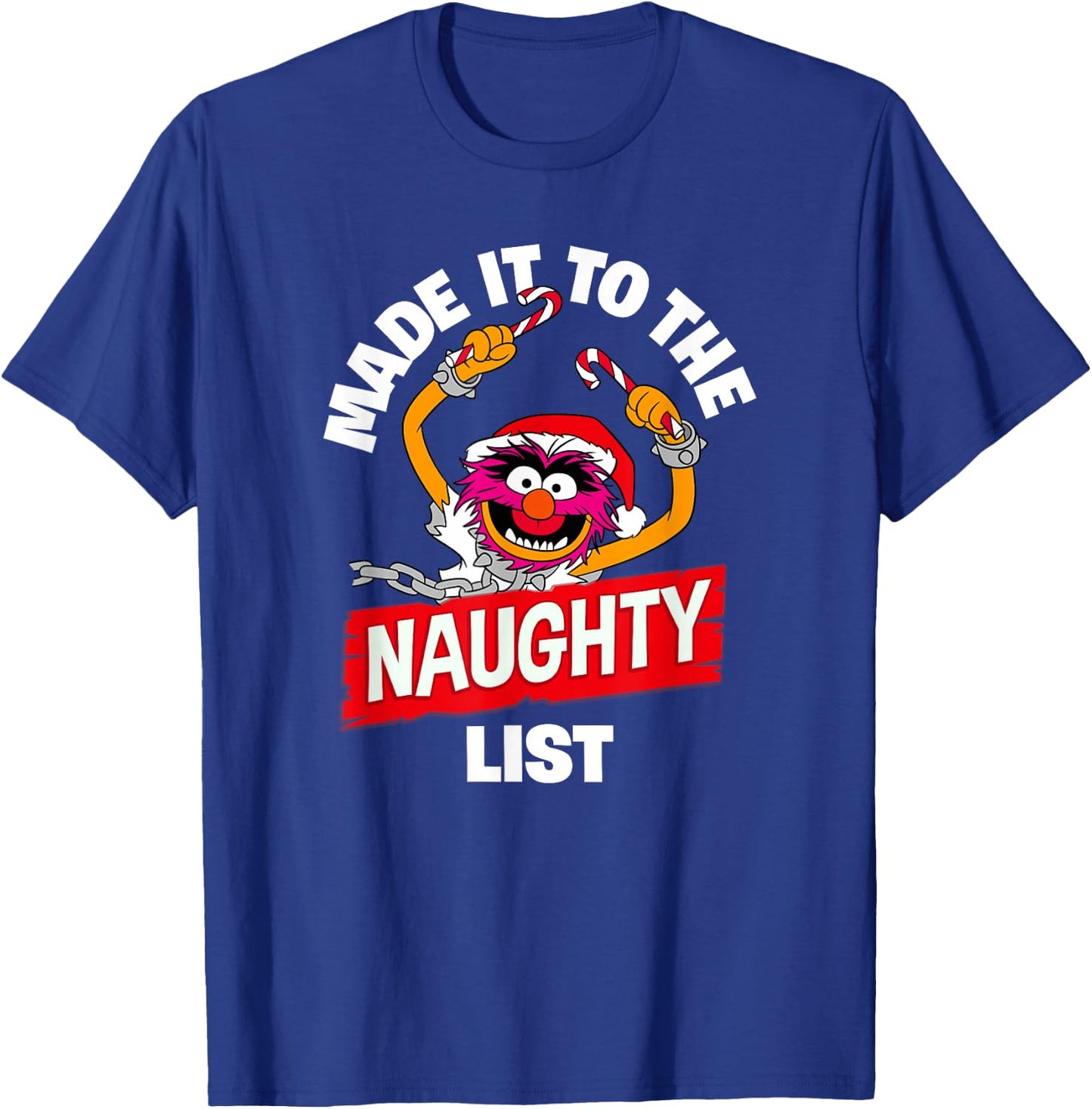 Disney The Muppets Christmas Animal Made The Naughty List T-Shirt - T-Shirt | Royal