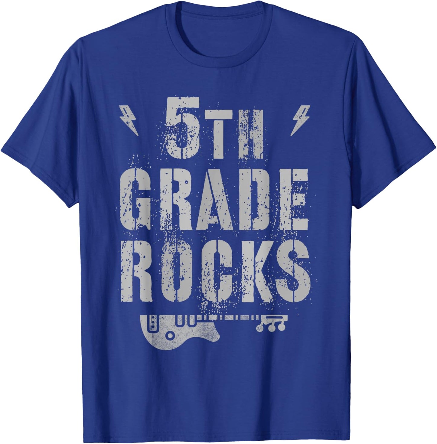 5th GRADE ROCKS Teacher FIFTH Grader Team Rock The Test Women Kids T-Shirt - T-Shirt | Royal