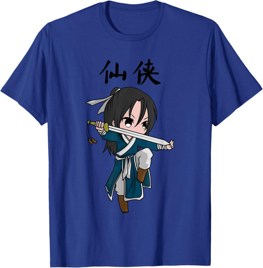 Cartoon Wuxia Xianxia Xuanhuan Jianghu Daoist Immortal T-Shirt - T-Shirt | Royal