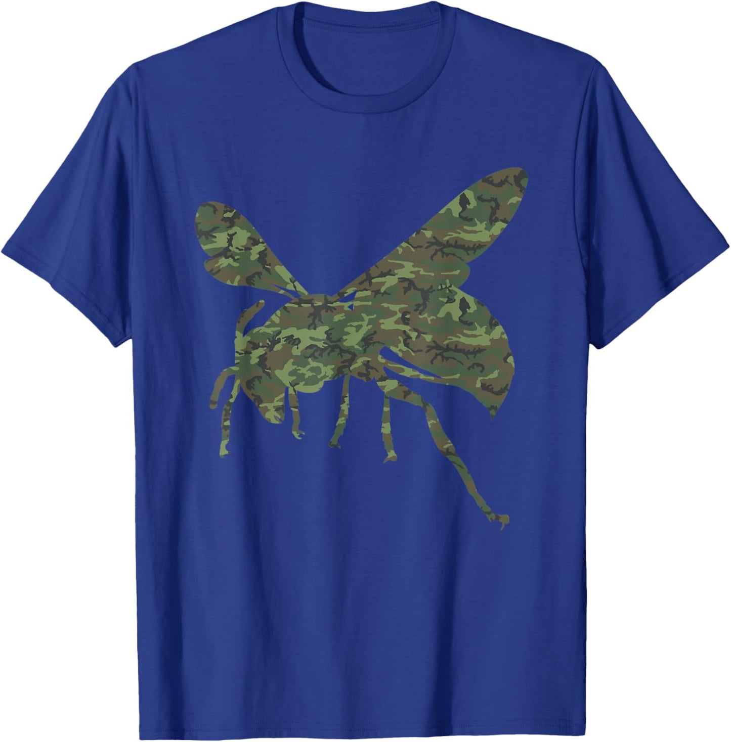 Military Hornet Camo Print US Insect Wasp Veteran Men Gift T-Shirt - T-Shirt | Royal