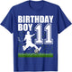 11 Year Old Soccer Birthday Party Theme 11th Gift Boy T-Shirt - T-Shirt | Royal