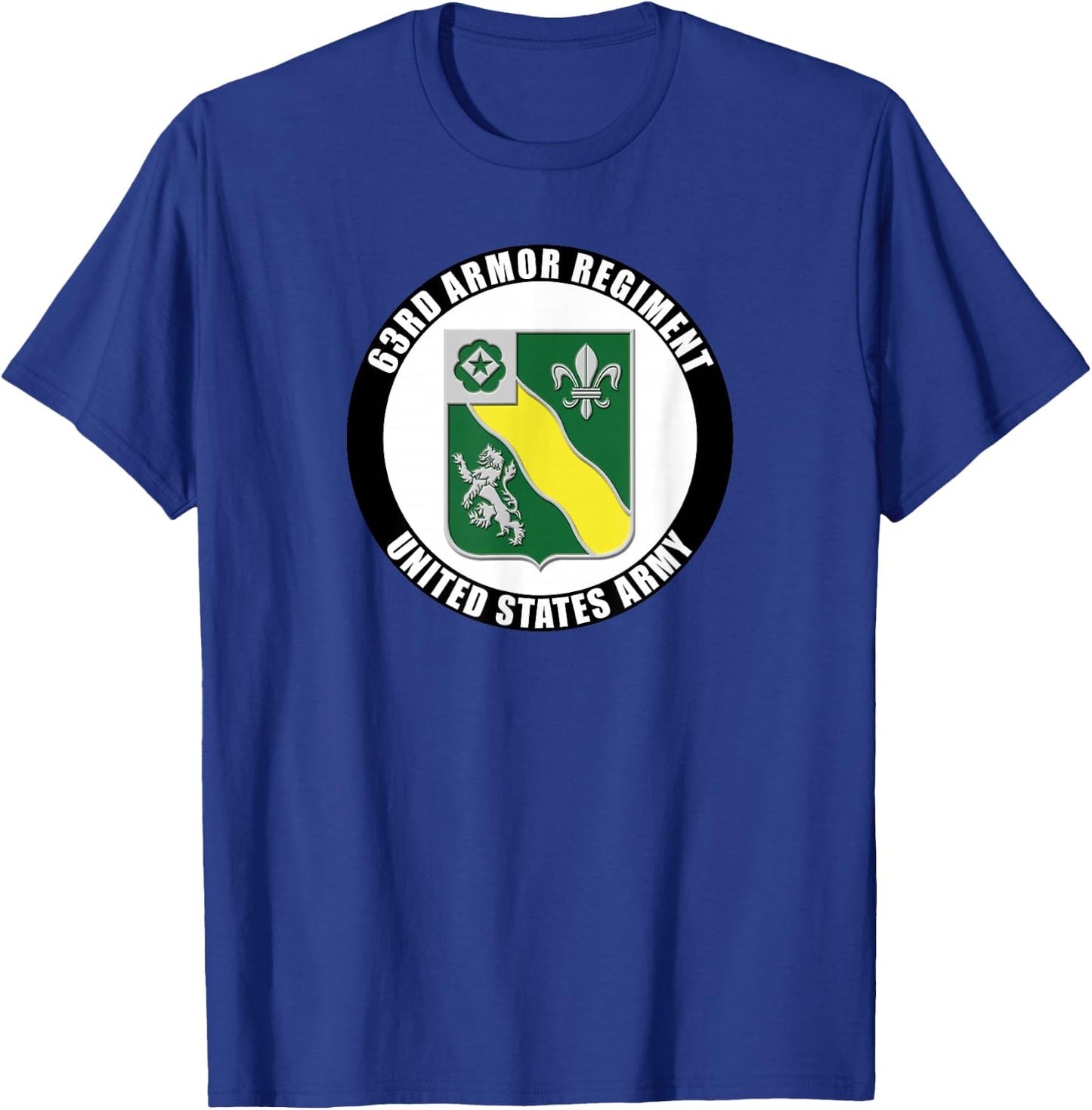 63rd Armor Regiment United States Army Veteran Military T-Shirt - T-Shirt | Royal