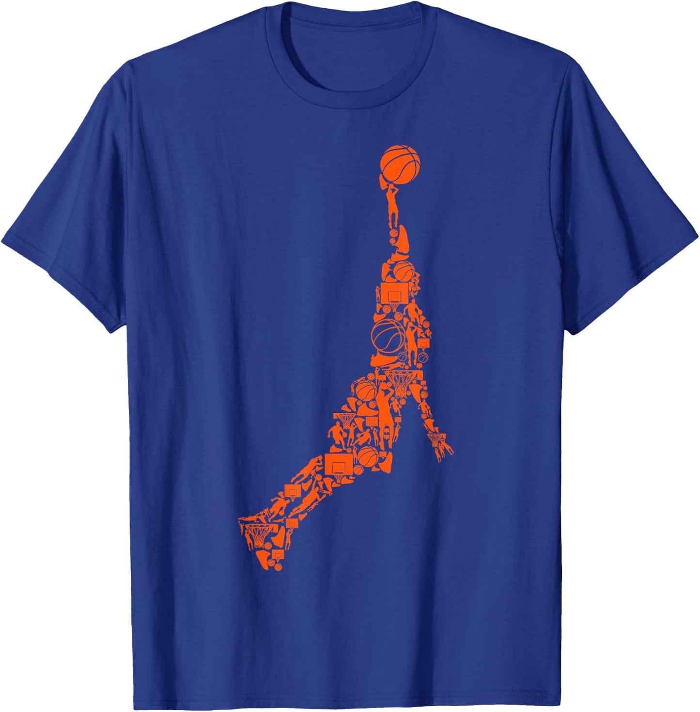 Basketball Basketball Boys Men Children T-Shirt - T-Shirt | Royal