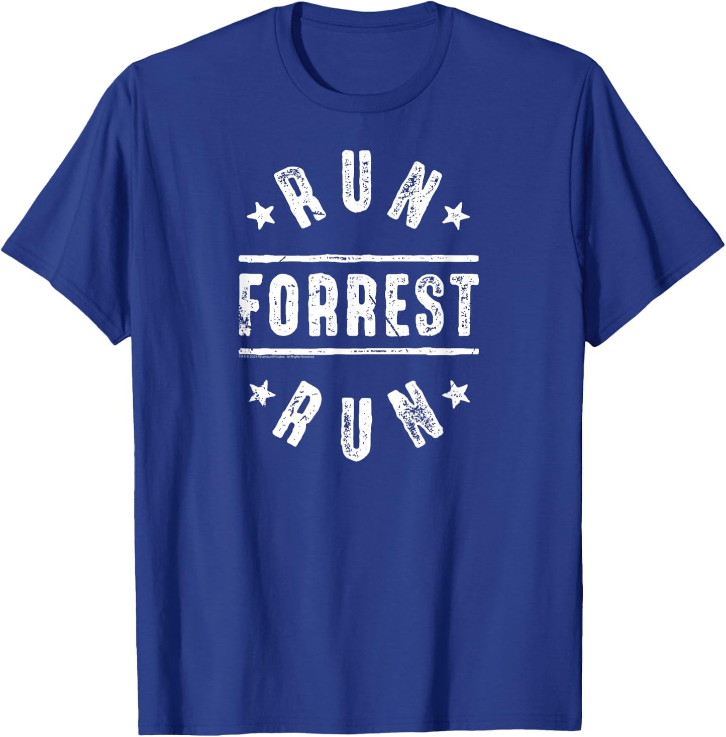Forrest Gump Run Forrest Run Circle T-Shirt - T-Shirt | Royal